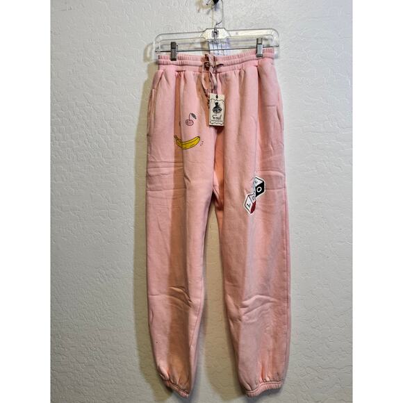 Easel Women Happy Kahki Fleece Jogger Hoodie Set Size Medium - Picture 6 of 6